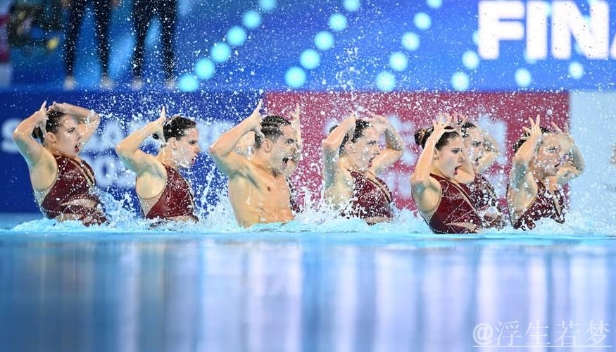花样游泳世界杯总决赛:自由自选集体项目 花样游泳世界杯总决赛:自由自选集体项目